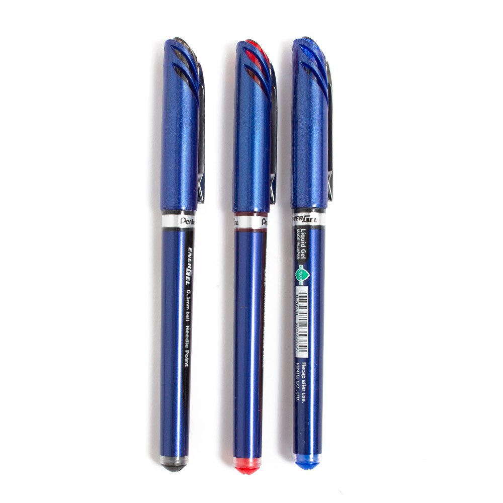 Pentel, Gel, Art & School, EnerGel, Needle Tip, 0.5mm, Liquid, 50881